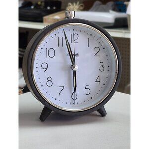 Vintage Equity Classic Analog Alarm Clock with Precision Timekeeping